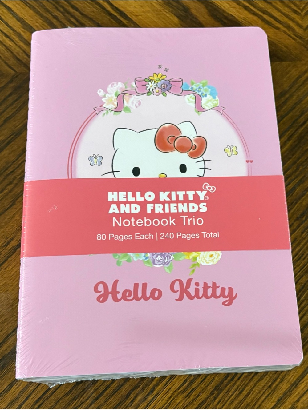 Sanrio Hello Kitty Pink Floral Notebook Set - NEW